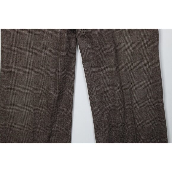 Vtg 60s 70s Streetwear Mens 32x28 Heavy Wool Flannel Wide Leg Chino Pants USA - Picture 4 of 13